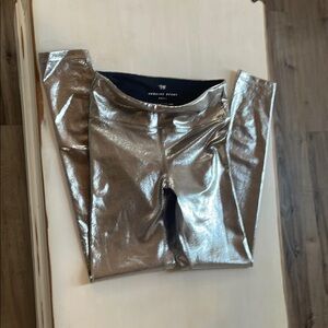 Express Metallic Silver Leggings